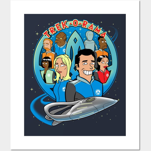 Trek-O-Rama - nerdy Orvillian Shirt Wall Art by kgullholmen